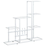 Vidaxl Flower Standard 94.5x25x88 cm métal blanc