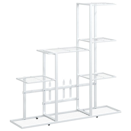 Vidaxl Flower Standard 94.5x25x88 cm métal blanc