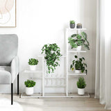 Vidaxl Flower Standard 94.5x25x88 cm métal blanc