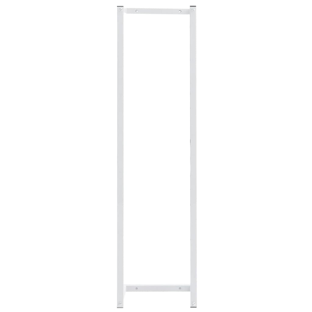 Rack de serviette Vidaxl 25x20x95 cm en acier blanc