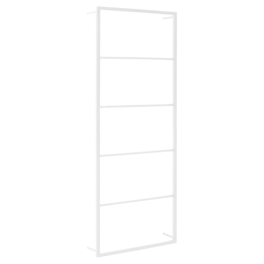 Rack per asciugamano Vidaxl 45x10x115 cm acciaio bianco