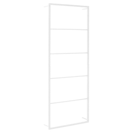 Rack de serviette Vidaxl 45x10x115 cm en acier blanc