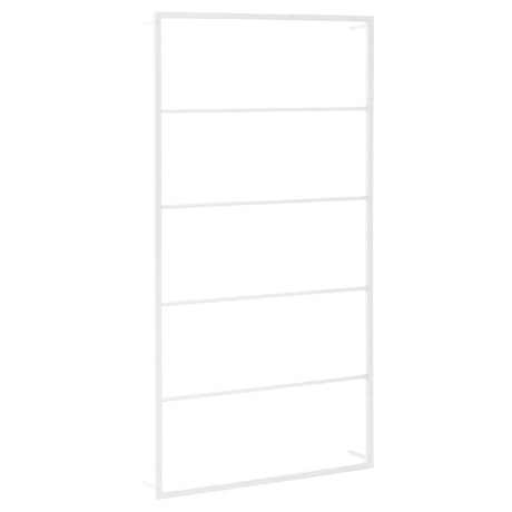 Rack de serviette Vidaxl 60x10x116 cm en acier blanc