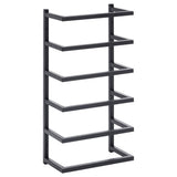 Rack de serviettes Vidaxl 24x12x48 cm en acier noir
