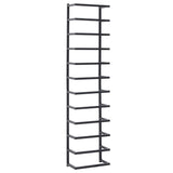 Vidaxl Towel rack 24x12x96 cm steel black