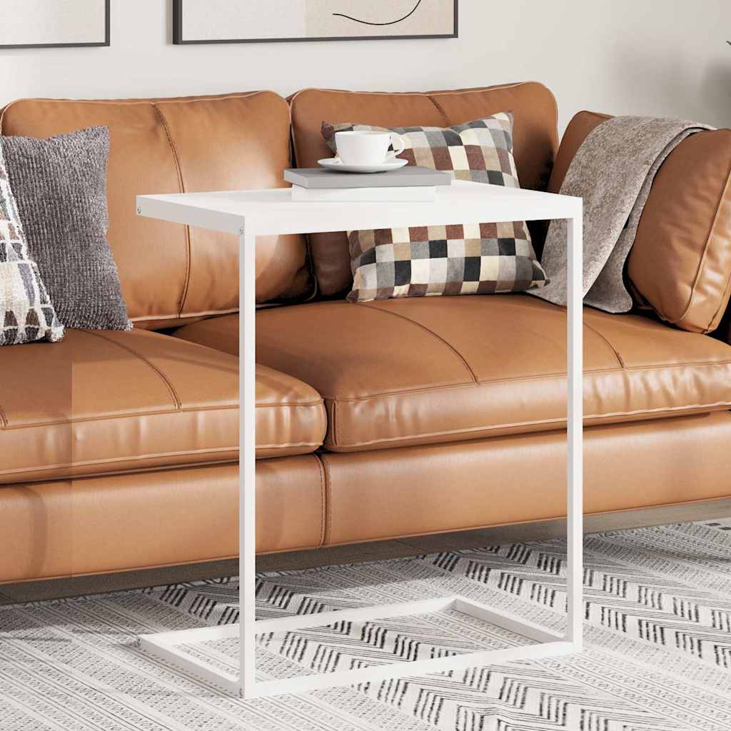 Vidaxl bijzettafel 55x35x66 cm bewerkt hout wit