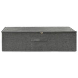 Vidaxl opbergbox 70x40x18 cm stof antracietkleurig