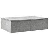 Vidaxl opbergbox 70x40x18 cm stof grijs