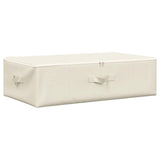 Boîte de rangement Vidaxl 70x40x18 cm Crème de tissu -colore