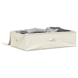 Boîte de rangement Vidaxl 70x40x18 cm Crème de tissu -colore