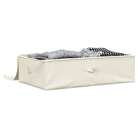 Boîte de rangement Vidaxl 70x40x18 cm Crème de tissu -colore