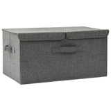 Vidaxl Storage Box 50x30x25 cm tkanina antracytowa -