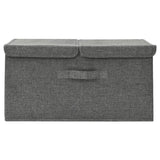 Boîte de rangement Vidaxl 50x30x25 cm Anthracite en tissu -colore