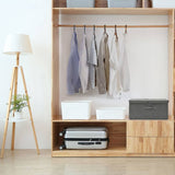 Boîte de rangement Vidaxl 50x30x25 cm Anthracite en tissu -colore