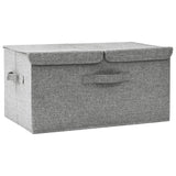 Boîte de rangement Vidaxl 50x30x25 cm Gris de tissu