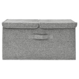 Caja de almacenamiento de Vidaxl 50x30x25 cm de tela gris