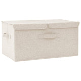 Vidaxl Storage Box 50x30x25 cm tkaninowy krem ​​-kolorowy