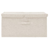 Vidaxl Storage Box 50x30x25 cm tkaninowy krem ​​-kolorowy