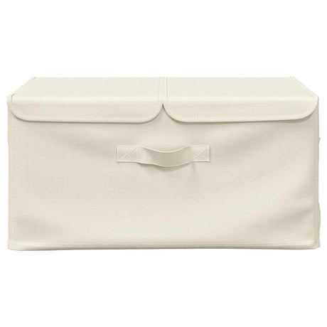 Boîtes de rangement Vidaxl 2 PCS 50x30x25 cm CRÈME COLORED