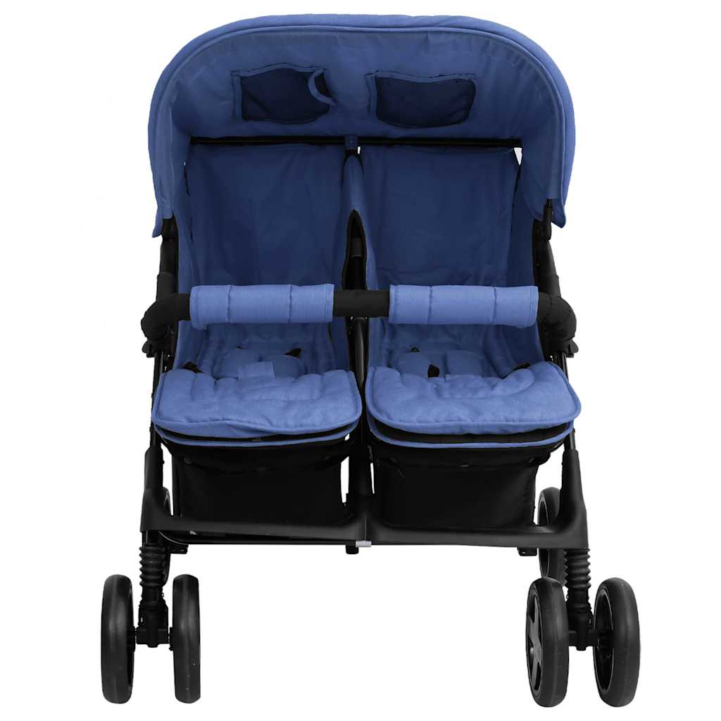 Vidaxl Twin Children of Steel Navy Blue