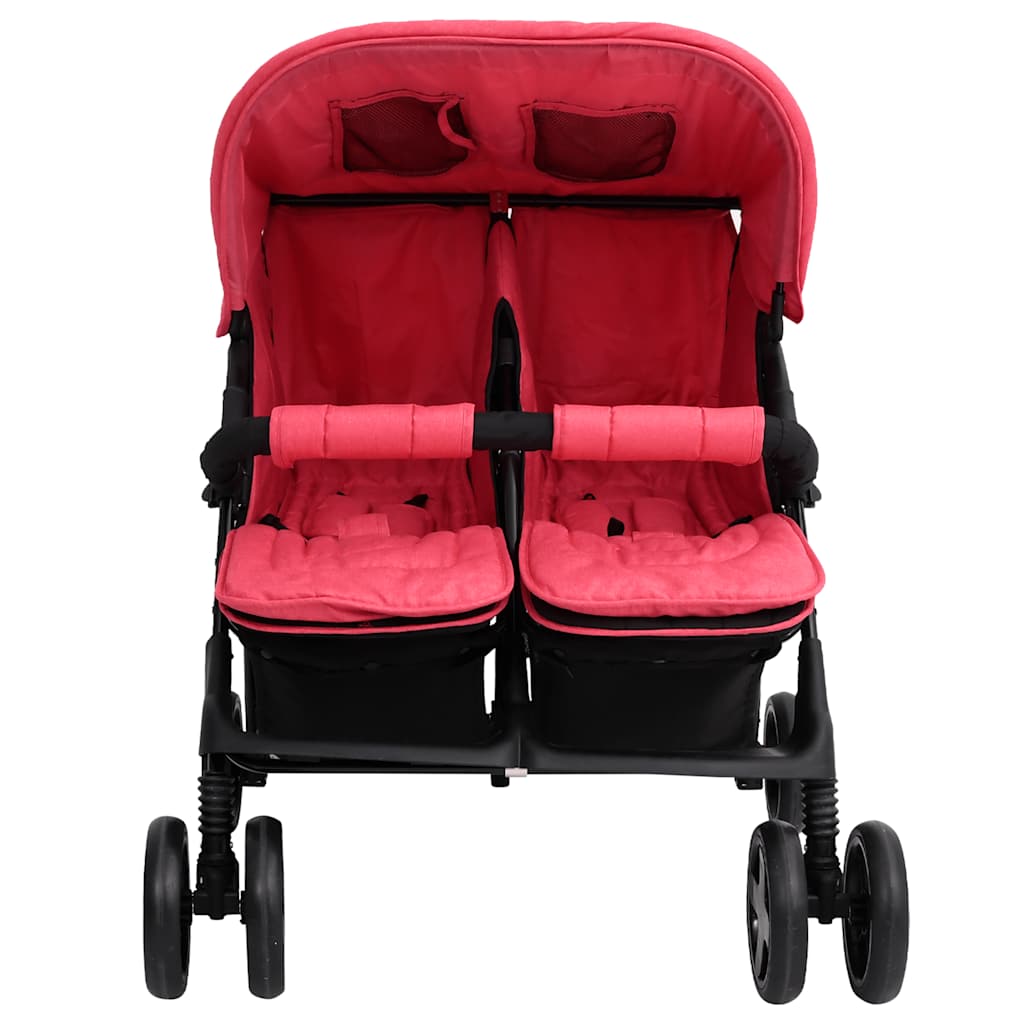 VidaXL twin children of steel red