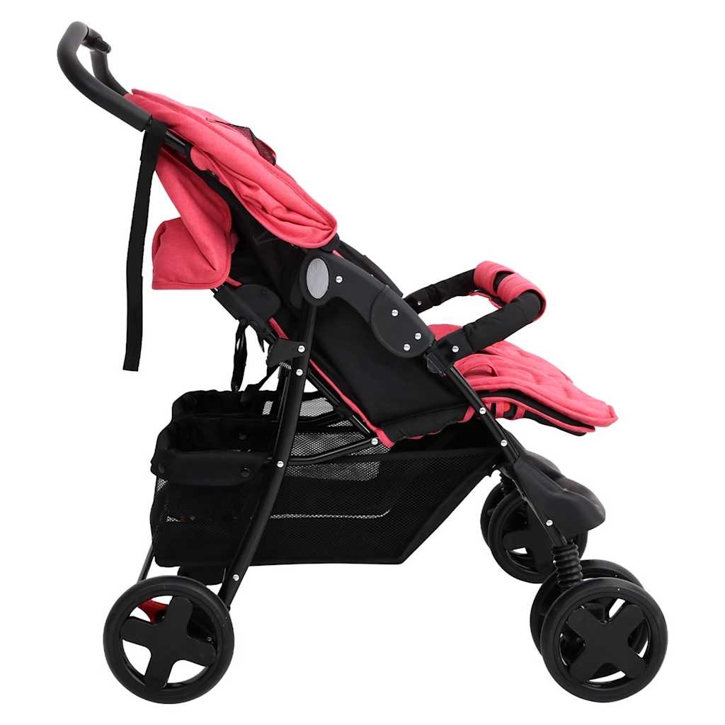 VidaXL twin children of steel red