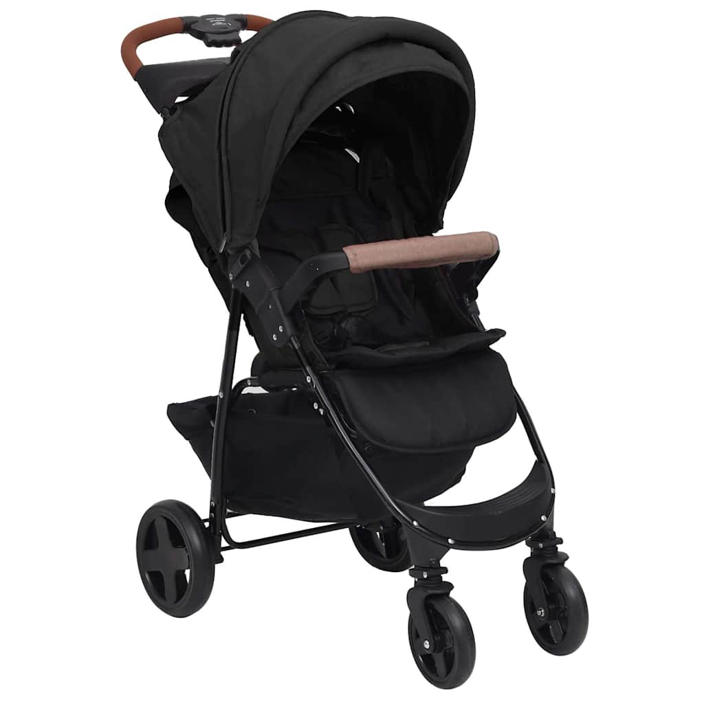 Vidaxl pram 2-in-1 steel anthracite-colored