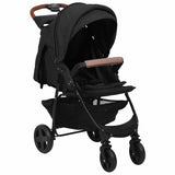 Vidaxl Pram 3-en-1 en acier de couleur anthracite