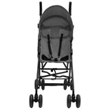 Vidaxl Kinderbuggy Steel gris claro y negro