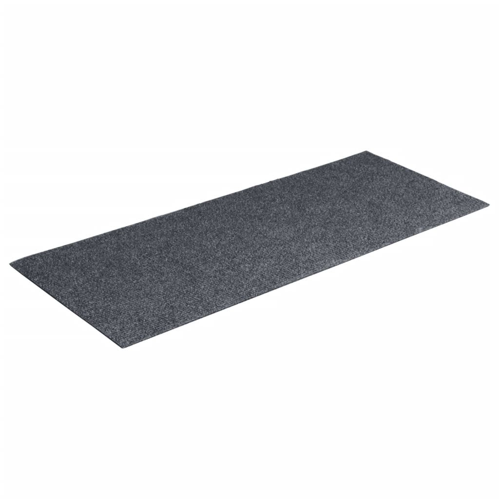 Vidaxl 15 st pedal tapis auto-adhésif rectangulaire 60x25 cm gris clair