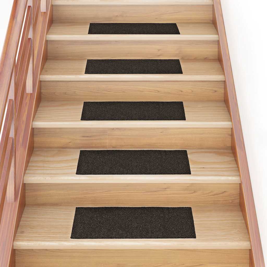 Vidaxl Mat à escalier auto-adhésif 15 pièces 60x25 cm RECTANGULAIRE RECTANGULAIRE