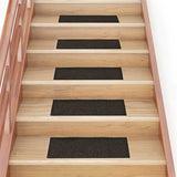 Vidaxl Mat à escalier auto-adhésif 15 pièces 60x25 cm RECTANGULAIRE RECTANGULAIRE