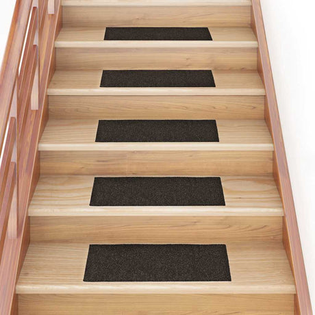 Vidaxl Mat à escalier auto-adhésif 15 pièces 60x25 cm RECTANGULAIRE RECTANGULAIRE