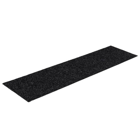 Vidaxl Stair Mats auto-adhésif 15 pièces 76x20 cm noir rectangulaire
