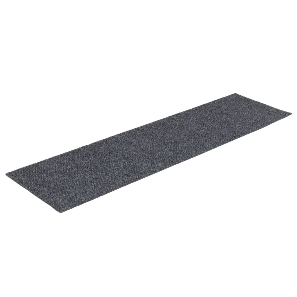 VidaXL 15 st pedal mats self -adhesive rectangular 76x20 cm light gray