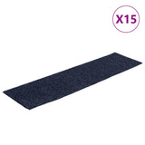 VidaXL 15 st pedal mats self -adhesive rectangular 76x20 cm gray blue