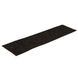 Vidaxl 15 st pédales tapis auto-adhésifs rectangulaires 76x20 cm brun