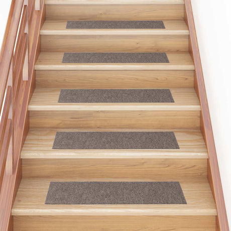 Vidaxl Stair Mats auto-adhésif 15 pièces 76x20 cm beige rectangulaire