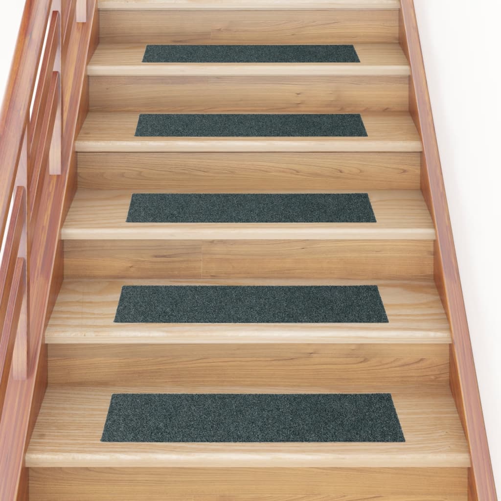 Vidaxl Stair Mats auto-adhésif 15 pièces 76x20 cm vert rectangulaire