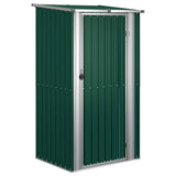 Vidaxl jardin hangar 118.5x97x209.5 cm en acier galvanisé vert