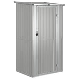 SHED JARDINE VIDAXL 118.5X97X209.5 cm Gray en acier galvanisé