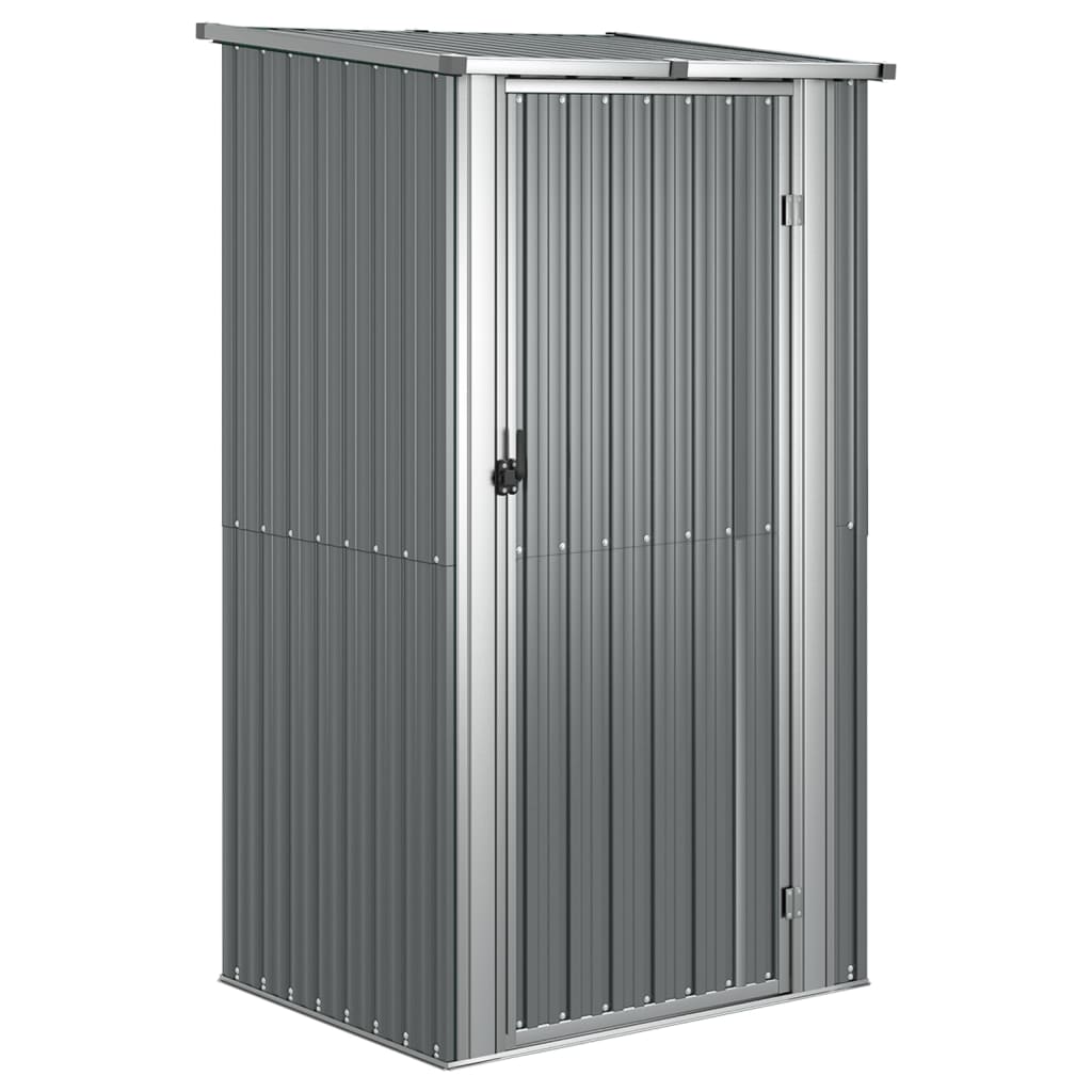 Vidaxl Garden Shed 118,5x97x209,5 cm galvanisert stålgrå