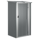 Vidaxl Garden Shed 118,5x97x209,5 cm galvanisert stålgrå