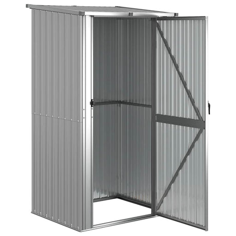 SHED JARDINE VIDAXL 118.5X97X209.5 cm Gray en acier galvanisé