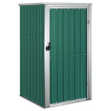 Vidaxl jardin hangar 88x89x161 cm en acier galvanisé vert