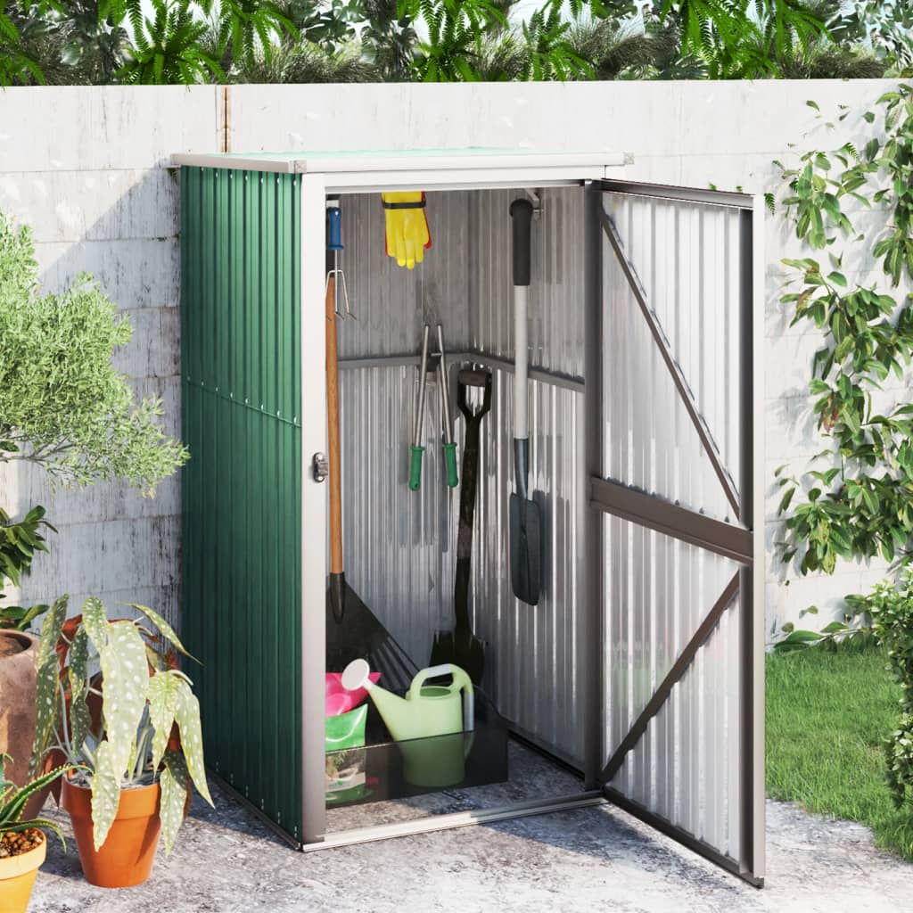 Vidaxl Garden Shed 88x89x161 cm galwanizowany stalowy zielony