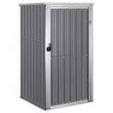Vidaxl jardin hangar 88x89x161 cm gris en acier galvanisé