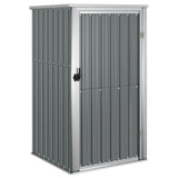 Vidaxl Garden capannone 88x89x161 cm grigio in acciaio zincato