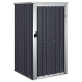 Vidaxl jardin hangar 88x89x161 cm anthracite en acier galvanisé -colore