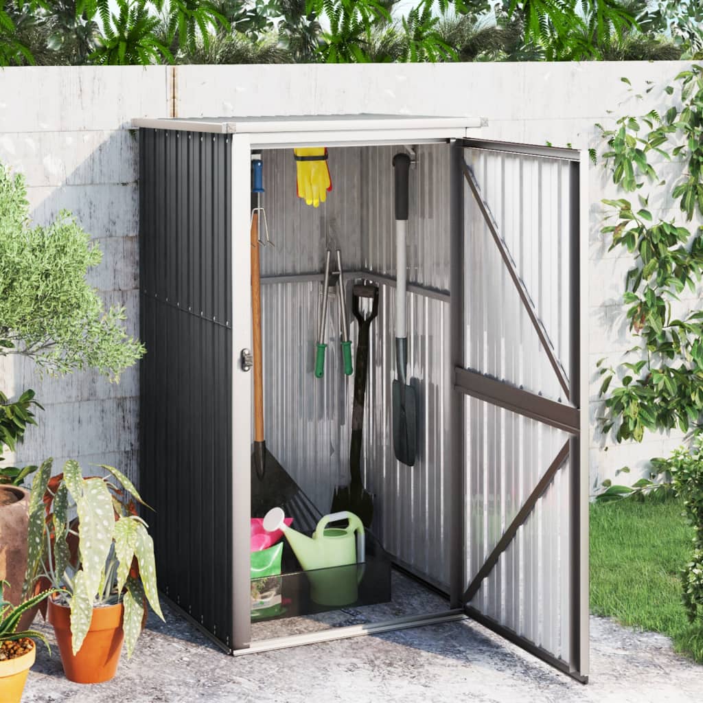 Vidaxl Garden Shed 88x89x161 cm galwanizowany stalowy antracyt -